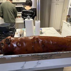 Nonoy's Lechon - Crispy and juicy lechon ordered from Mang Nonoy's lechon.