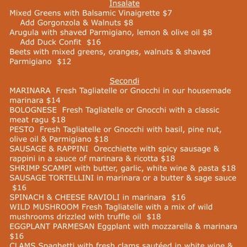 Enoteca Sogno - Main menu from website - Italian Near Me - Richmond, Virginia Enoteca Sogno - Main menu from website - Italian Near Me - Richmond, Virginia
