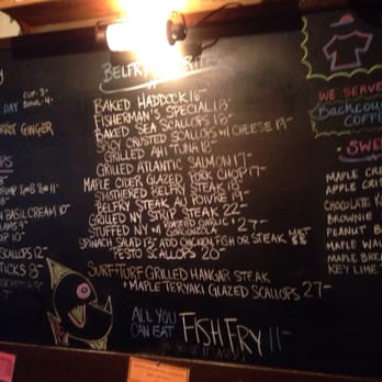 The Belfry - Specials board - New American Near Me - Montgomery Center, Vermont