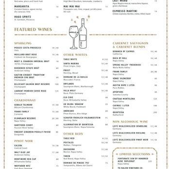 Miramonte - Drinks Menu - American Near Me - Tucson, Arizona