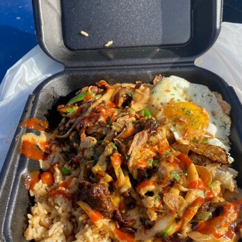 Fatboy Fried Rice - Bulgogi Fried Rice with a Sunny side up egg - Asian Fusion Near Me - Jacksonville, Florida Fatboy Fried Rice - Bulgogi Fried Rice with a Sunny side up egg - Asian Fusion Near Me - Jacksonville, Florida