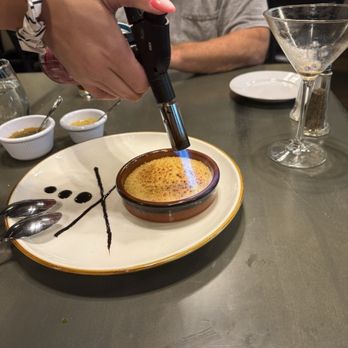 La Oficina - Crème brûlée done table side! - Steakhouses Near Me - Chesapeake, Virginia