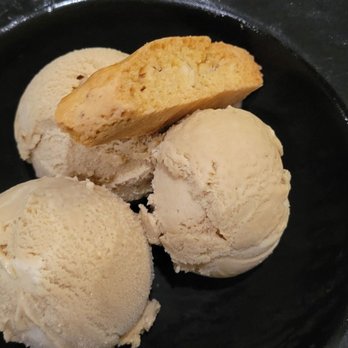 Oliver's Restaurant - Tiramisu Gelato with a Snickerdoodle biscotti - New American Near Me - Buffalo, New York