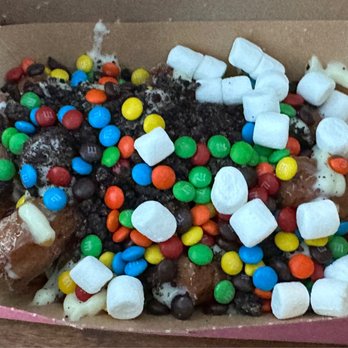 Chiki Churros - Chiki poutine. You cannot see the churros as well because my son ordered so many toppings lol - Desserts Near Me - St. Petersburg, Florida