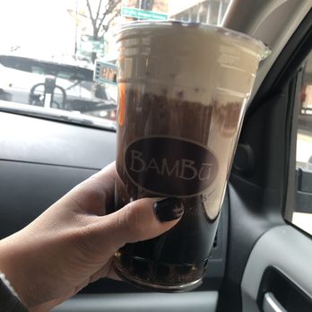 BAMBU - Black tea sea salt foam w boba - Bubble Tea Near Me - Chicago, Illinois
