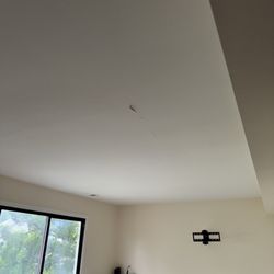 Restoration 1 - The ceiling that still has yellow spots all over