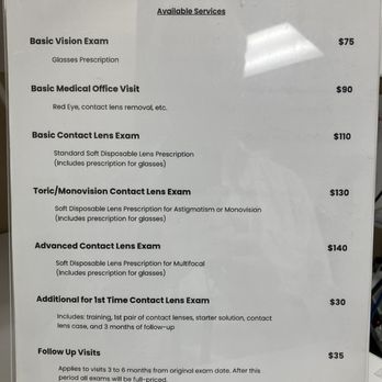 Robert Prescher, OD - Price list 9-9-24 - Optometrists Near Me - Irvine, California Robert Prescher, OD - Price list 9-9-24 - Optometrists Near Me - Irvine, California