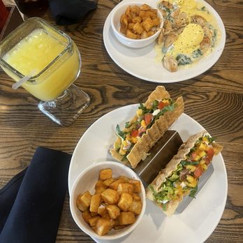 Brick & Spoon - Orange Beach - Breakfast tacos, chicken Florentine, breakfast potatoes - Breakfast & Brunch Near Me - Orange Beach, Alabama