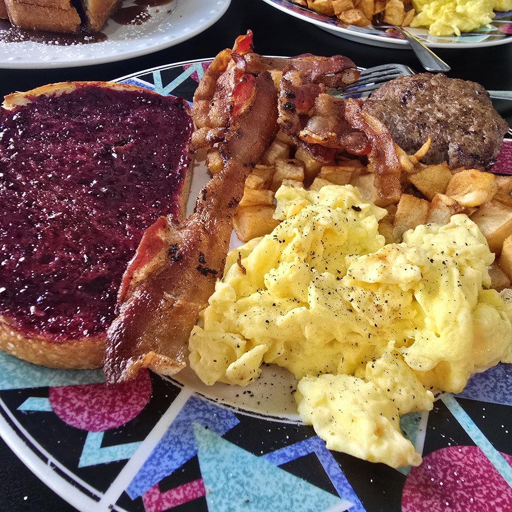 Thanks A Brunch - Gilbert - Make your own platter; toast, bacon, sausage, eggs - Burgers Near Me - Gilbert, Arizona Thanks A Brunch - Gilbert - Make your own platter; toast, bacon, sausage, eggs - Burgers Near Me - Gilbert, Arizona