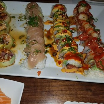 Mr. Sushi - 1st round of order plus some hand rolls and other stuff. - Sushi Bars Near Me - Valencia, California