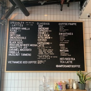 Ampersand - Menu - Coffee & Tea Near Me - Fort Worth, Texas Ampersand - Menu - Coffee & Tea Near Me - Fort Worth, Texas