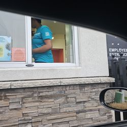 Drive thru to get myself a smoothie