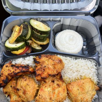 Sidewalk Grill - Boneless White Meat Chicken Kabob Gluten Free - Mediterranean Near Me - Los Angeles, California
