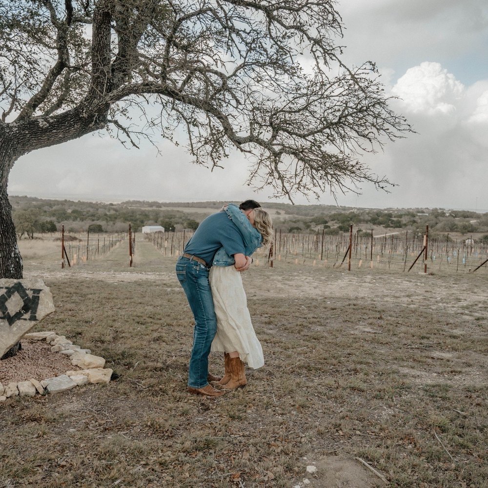 Diamond Vineyards - Engaged - Wineries Near Me - Fredericksburg, Texas