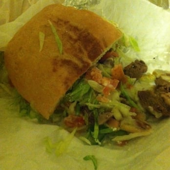 El Burrito Rapido - Half of the large lengua torta w everything - Mexican Near Me - Chicago, Illinois