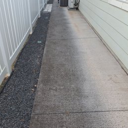 Sidewalk before pressure wash. Sidewalk before pressure wash.
