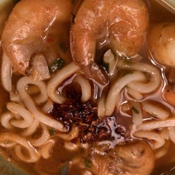 Pacific Rim Market - Udon and shrimp ramen