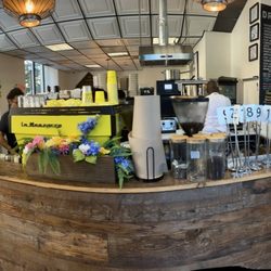 A rare quiet moment Saturday morning the place has been pleasantly packed