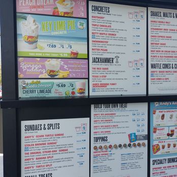 Andy's Frozen Custard - Menu - Ice Cream & Frozen Yogurt Near Me - Sanford, Florida