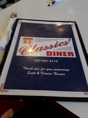 Menu photo 2 62 Classic' Diner Hillsboro, OH Menu photo 2 62 Classic' Diner Hillsboro, OH