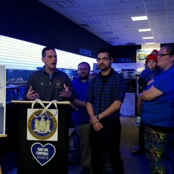 Something Fishy - Grand opening with Assemblyman Santabarbara