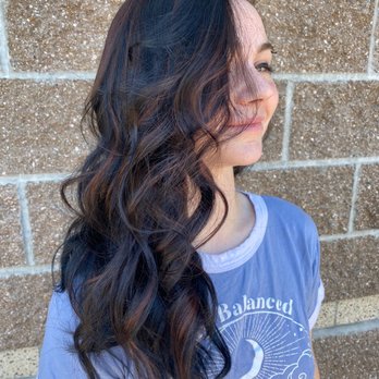 Urban Styles Salon and Spa - Ruby red highlights in jet black hair. Style by Shannon. - Hair Salons Near Me - Battle Ground, Washington Urban Styles Salon and Spa - Ruby red highlights in jet black hair. Style by Shannon. - Hair Salons Near Me - Battle Ground, Washington