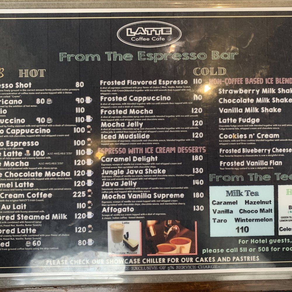 Latté - Menu - Cafes Near Me - Kalibo, AKL