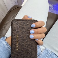 Fancy Nails & Spa - Sky blue dip gel