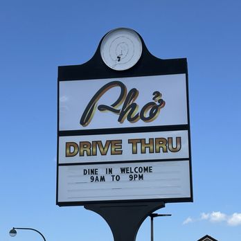 Pho Drive Thru  - Sign - Vietnamese Near Me - Orlando, Florida
