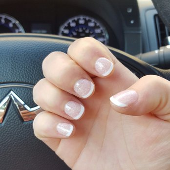 City Nail - Margo base, had a nice gold fleck compared to Cinderella. I told Cindy that I like the french tip a bit on the thin side and she delivered. - Nail Salons Near Me - Albany, New York