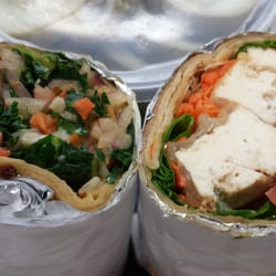 Rex's - Special of the day - kale and tofu wraps