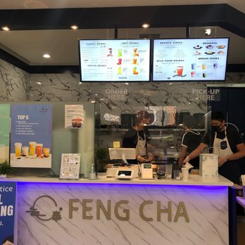 Feng Cha Teahouse - Counter & Menu - Bubble Tea Near Me - Costa Mesa, California