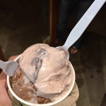 Springdale Candy Company - Half scoop of the Wild huckleberry and half scoop of chocolate brownie! Pretty big portion - Candy Stores Near Me - Springdale, Utah Springdale Candy Company - Half scoop of the Wild huckleberry and half scoop of chocolate brownie! Pretty big portion - Candy Stores Near Me - Springdale, Utah