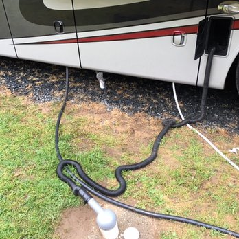 Capitol Koa Campground - Photo of sewer bay where high pressure pipe was stabbed - Campgrounds Near Me