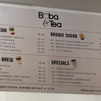 Boba & Tea - Menu - Bubble Tea Near Me - Lakeville, Minnesota