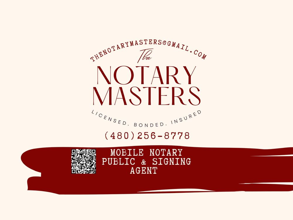 THE NOTARY MASTERS Updated June 2024 Request a Quote Mesa