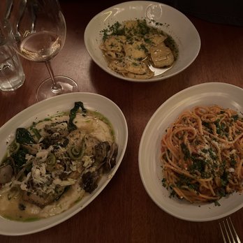 Trattoria Stefano - Fish of the day (halibut), ravioli, spaghetti - Italian Near Me - Sheboygan, Wisconsin Trattoria Stefano - Fish of the day (halibut), ravioli, spaghetti - Italian Near Me - Sheboygan, Wisconsin