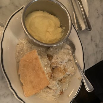 Jacob's Pickles - Chicken Sausage Gravy Smothered Chicken - Comfort Food Near Me - New York, New York Jacob's Pickles - Chicken Sausage Gravy Smothered Chicken - Comfort Food Near Me - New York, New York
