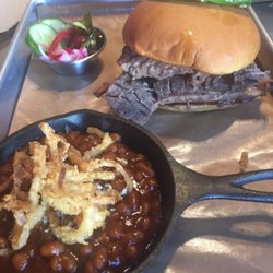 Brick's Smoked Meats - Brisket sandwich very good