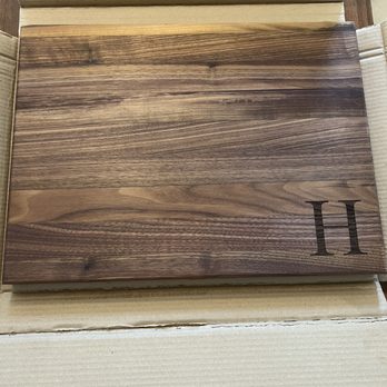 Trophy Works - Boos board with engraved initial H - Trophy Shops Near Me - Modesto, California