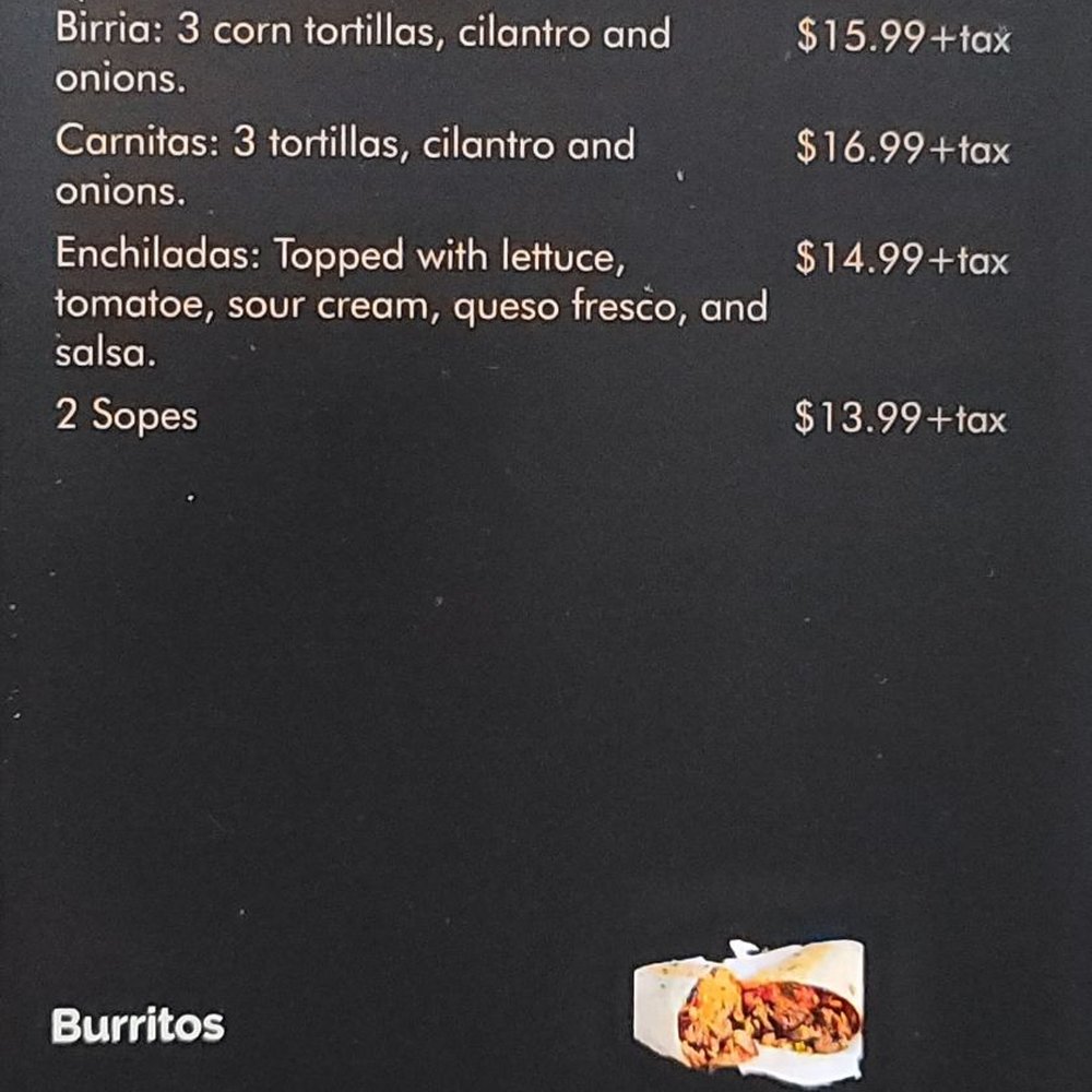 Panaderia Olmos - Menu side 3 - Bakeries Near Me - Merced, California Panaderia Olmos - Menu side 3 - Bakeries Near Me - Merced, California