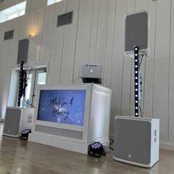 DJ Elements - DNA Event Services - The newest TV setup to personalize the dj booth for your event!