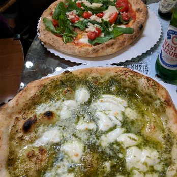 Gusta Pizza - Gusta (top), Pesto (bottom) - Italian Near Me - Florence, FI