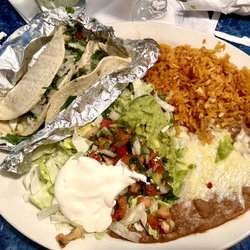 Cinco de Mayo - Tacos, rice and beans