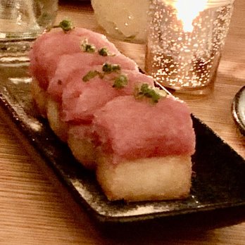 KYU - Tuna on crispy rice - Asian Fusion Near Me - New York, New York KYU - Tuna on crispy rice - Asian Fusion Near Me - New York, New York