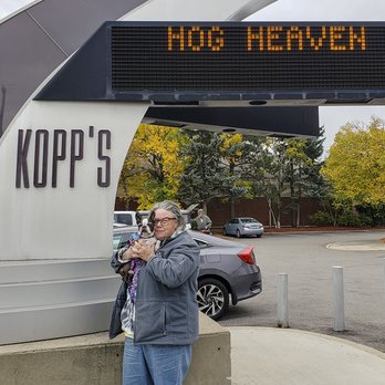 Kopp's Frozen Custard - "Hog Heaven" is Molly's favorite flavor! - Ice Cream & Frozen Yogurt Near Me - Glendale, Wisconsin Kopp's Frozen Custard - "Hog Heaven" is Molly's favorite flavor! - Ice Cream & Frozen Yogurt Near Me - Glendale, Wisconsin