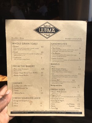 Menu photo 5 Bodega Ultima Augusta, GA