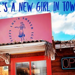 Lizzy Lou’s Shaved Ice - Sign from mid rivers mall drive