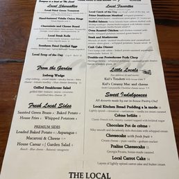 Menu page 1