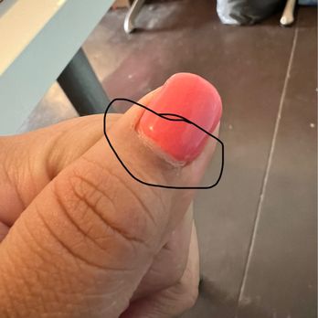Nina Beauty House - Poorly done dip manicure. This was the day of - Nail Salons Near Me - Chicago, Illinois